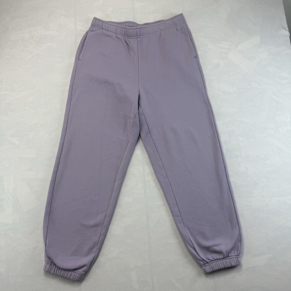Lazy Pants Sweatpants Womens Small Purple Fleece Joggers Lounge